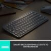 Logitech Mx Keys Mini Minimalist Wireless Illuminated Keyboard, Compact, Bluetooth, Backlit, USB-C, Click Capability